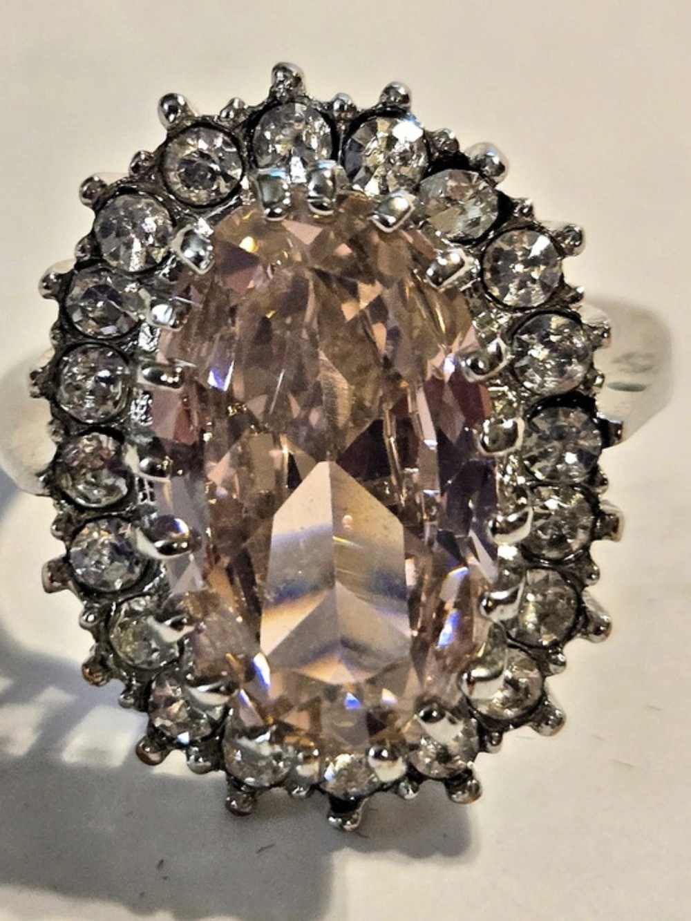 Pink Cocktail Ring - Picture 2 of 5